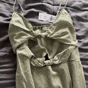 Abercrombie and Fitch, L, green, mini dress